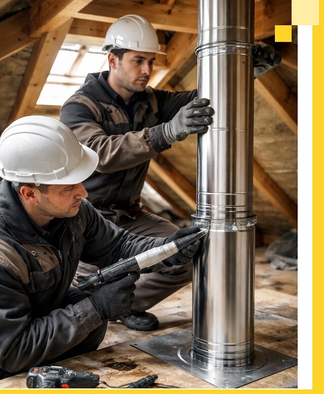 Монтаж дымоходов для каминов в Урюпинске с гарантией качества