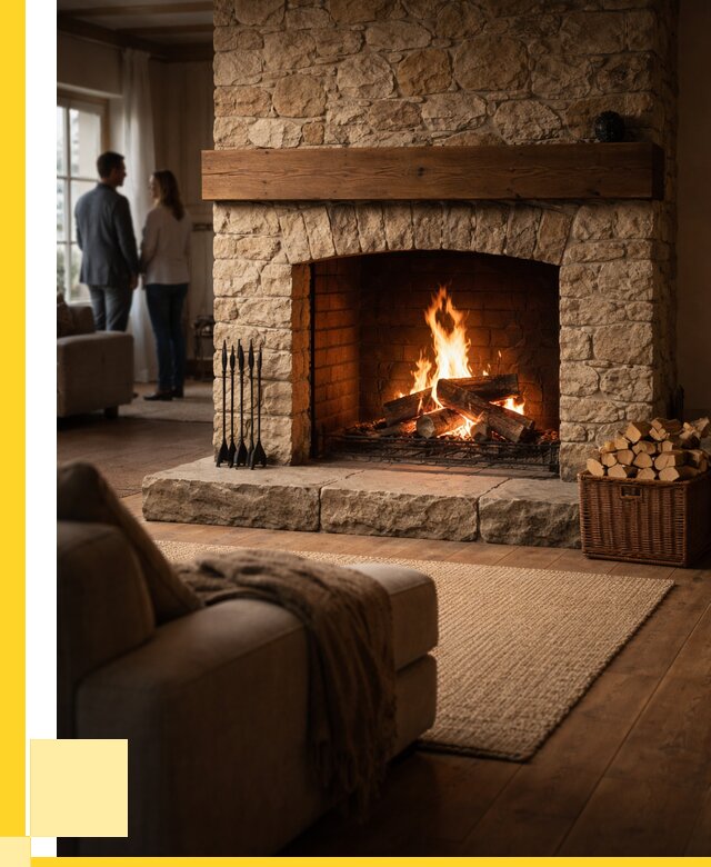 Открытые камины под ключ в Урюпинске от 154515 р. ЭриданРюп