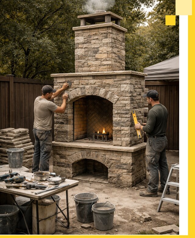 Проектирование и установка уличных каминов в Урюпинске