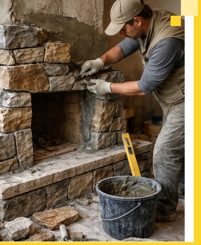 Изготовление и установка каменных каминов под ключ в Урюпинске