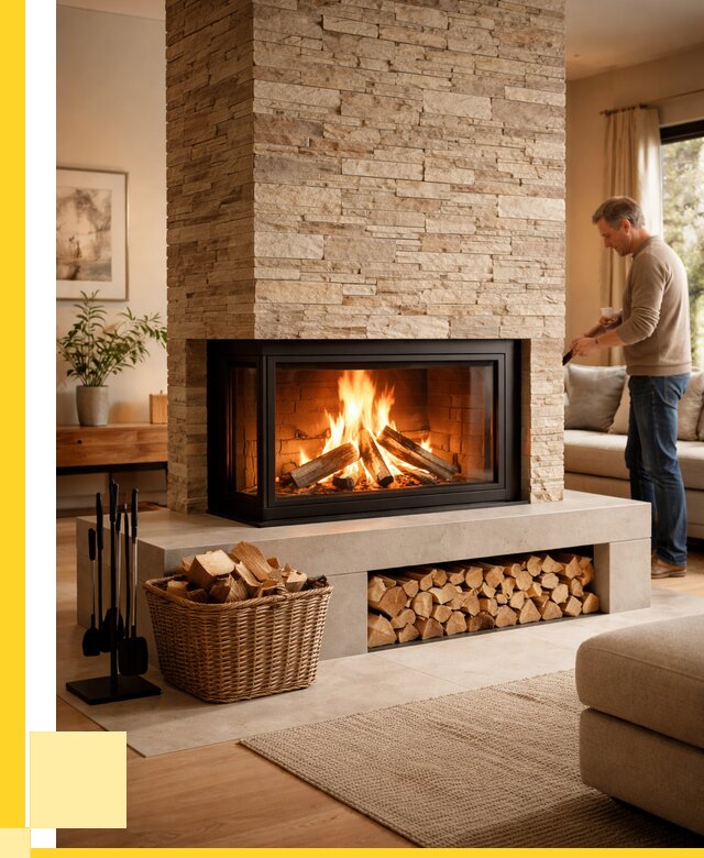 Дровяной камин под ключ в Урюпинске от 206020 р. | ЭриданРюп