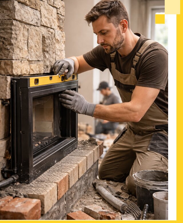 Дровяные камины под ключ в Урюпинске: монтаж, обустройство