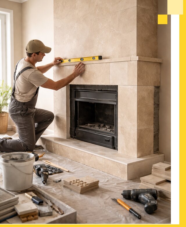 Установка и монтаж каминов в частном доме под ключ в Урюпинске