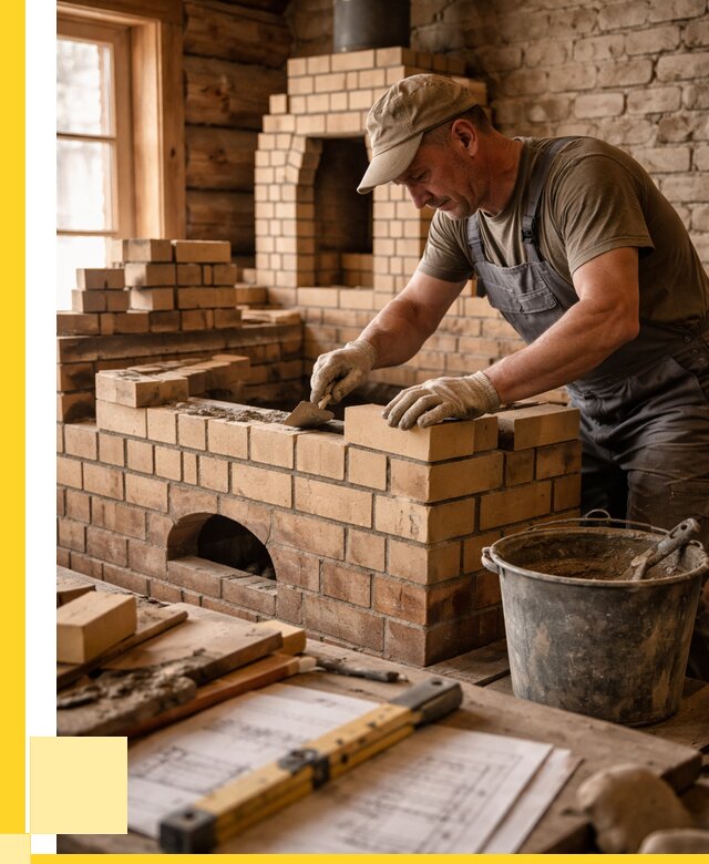 Кладка печей из кирпича в Урюпинске цены от 30903 р. - ЭриданРюп