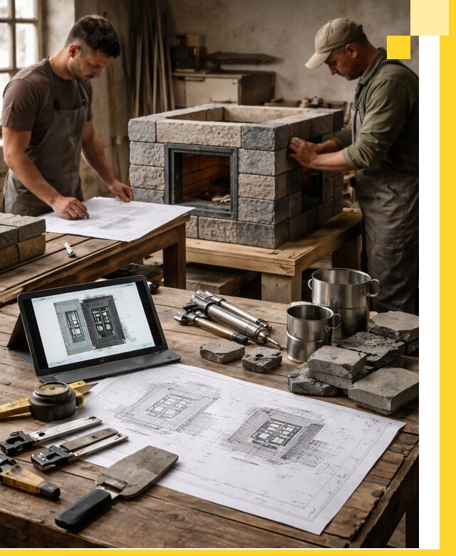 Разработка проектов печей с согласованием и монтажом в Урюпинске