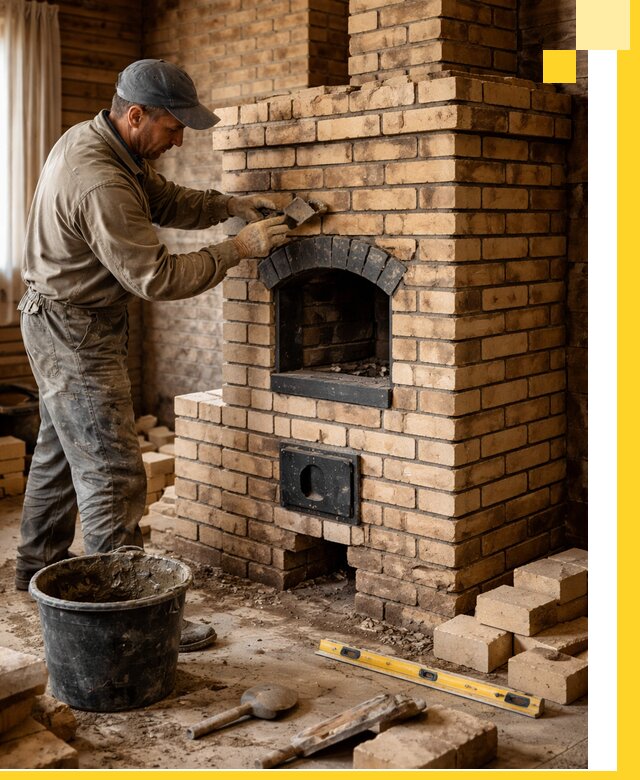 Кирпичные печи под ключ в Урюпинске: проектирование и кладка