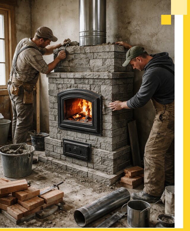 Производство, поставка и монтаж дровяных печей в Урюпинске