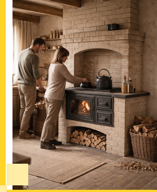 Печи с плитой в Урюпинске от 46355 р. | ЭриданРюп — кирпичная печь