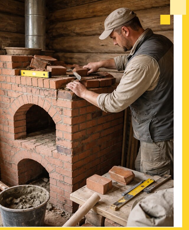 Изготовление и установка русских печей в Урюпинске под ключ