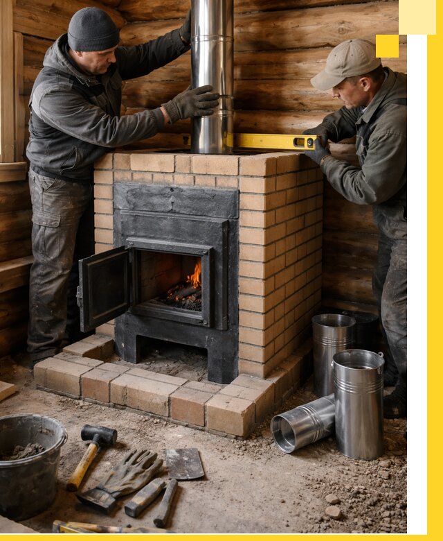 Проектирование, изготовление и установка банных печей в Урюпинске