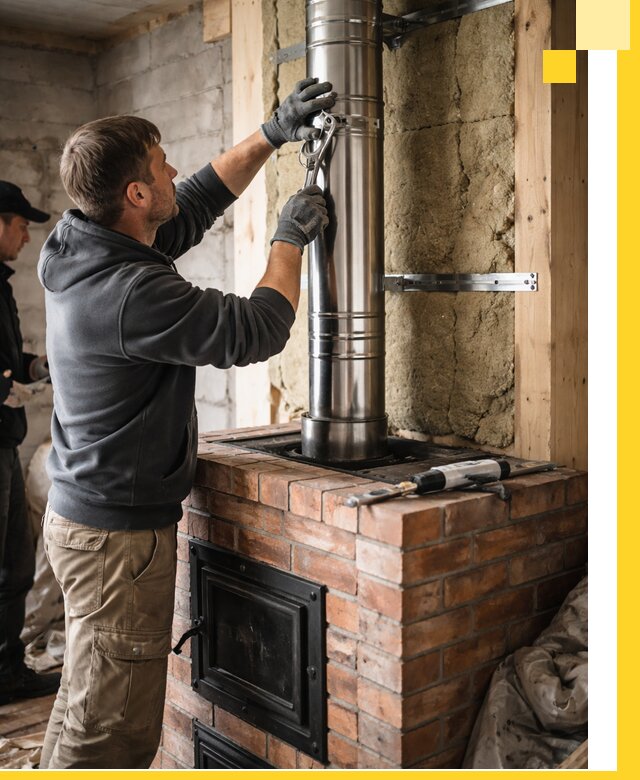 Изготовление и монтаж печей и дымоходов под ключ в Урюпинске