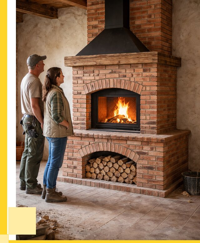 Печи камины из кирпича в Урюпинске от 123612 р. | ЭриданРюп