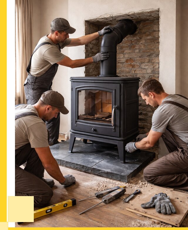 Монтаж печи камина в частном доме в Урюпинске от 25753 р. | ЭриданРюп