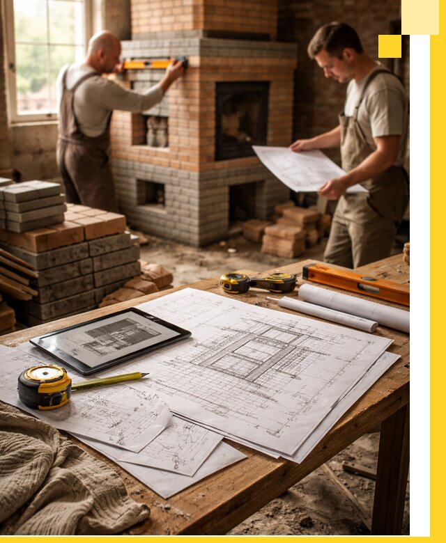 Проекты печей и каминов с индивидуальным дизайном в Урюпинске