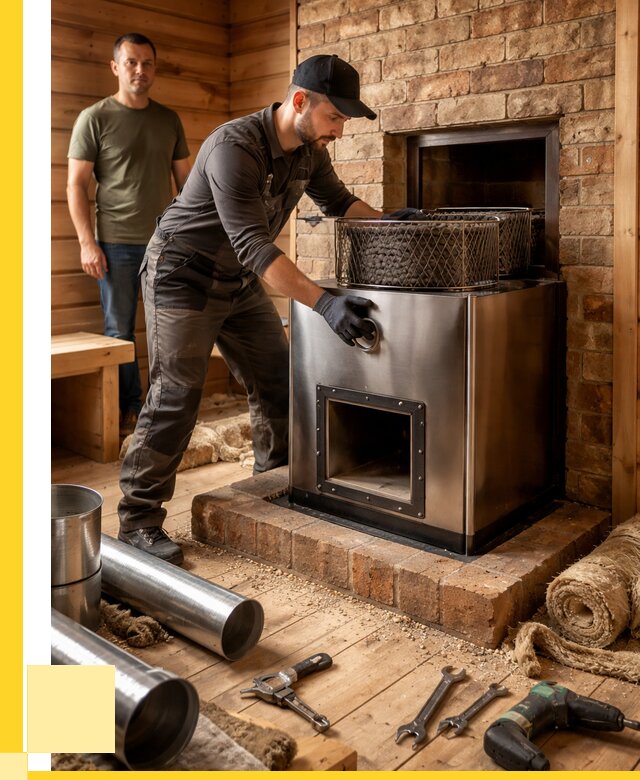 Монтаж банных печей под ключ в Урюпинске от 18542 р., ЭриданРюп