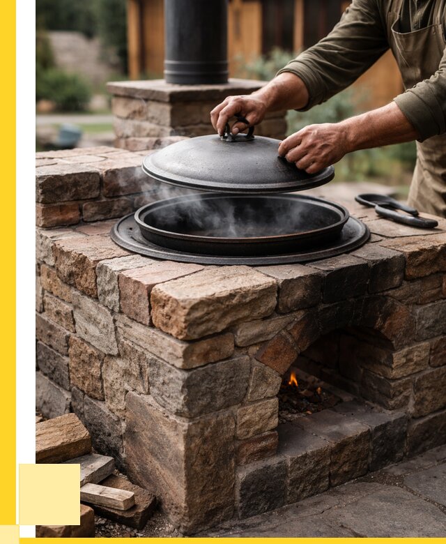 Печи для казана в Урюпинске по цене от 18542 р. | ЭриданРюп