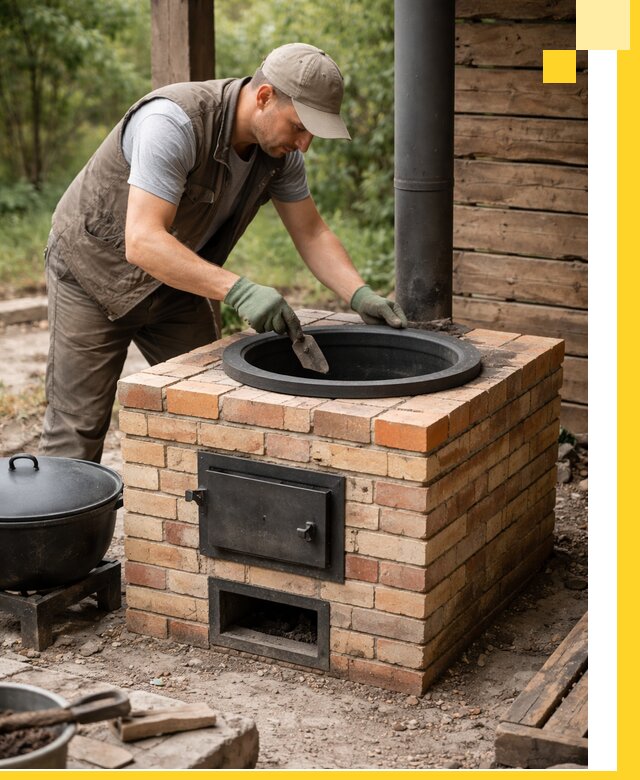 Изготовление и установка печей для казана в Урюпинске под ключ