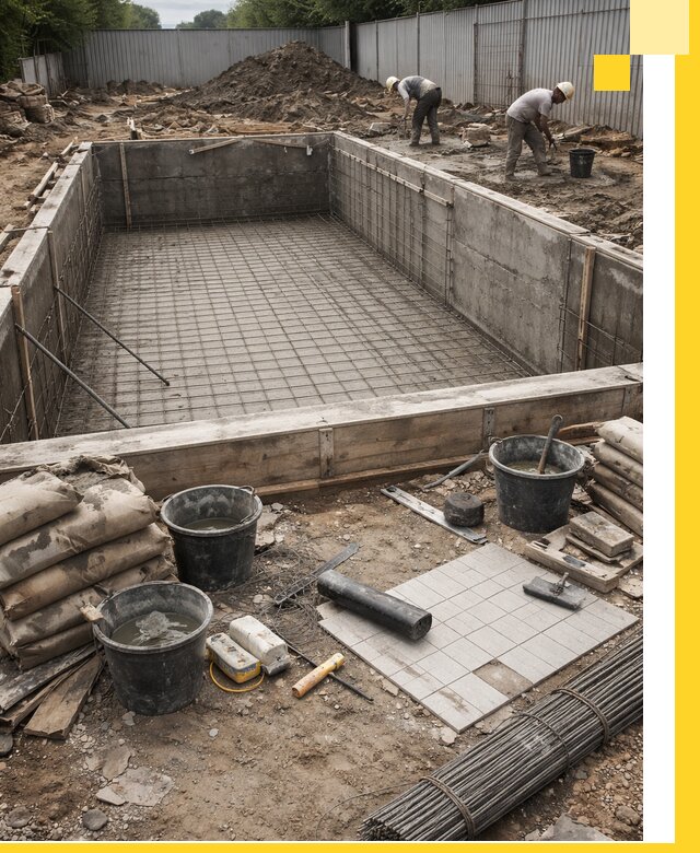 Строительство бассейнов под ключ в Урюпинске, дизайн и монтаж