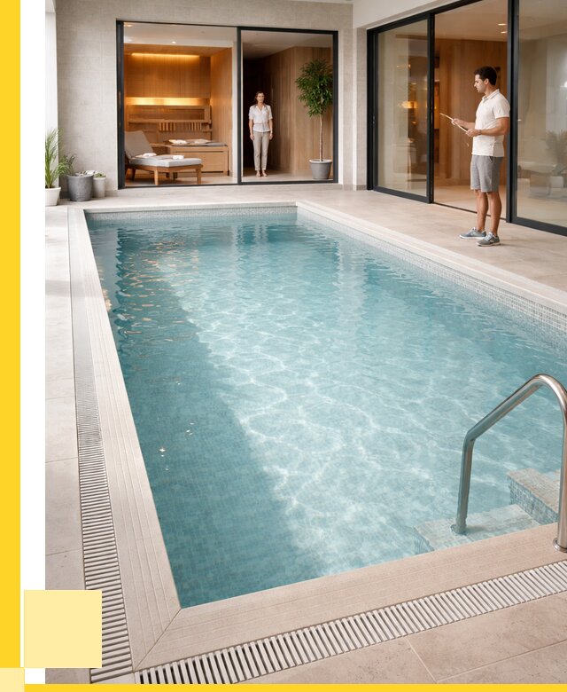 Отделка бассейна пленкой ПВХ в Урюпинске от 3605 р. - ЭриданРюп