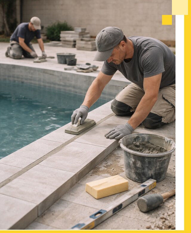 Отделка бассейнов в Урюпинске: декоративная отделка и гидроизоляция