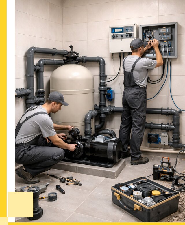 Монтаж оборудования для бассейнов в Урюпинске от 41204 р. | ЭриданРюп