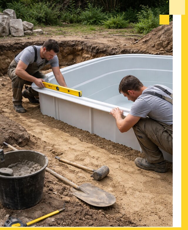 Производство и установка пластиковых бассейнов в Урюпинске под ключ