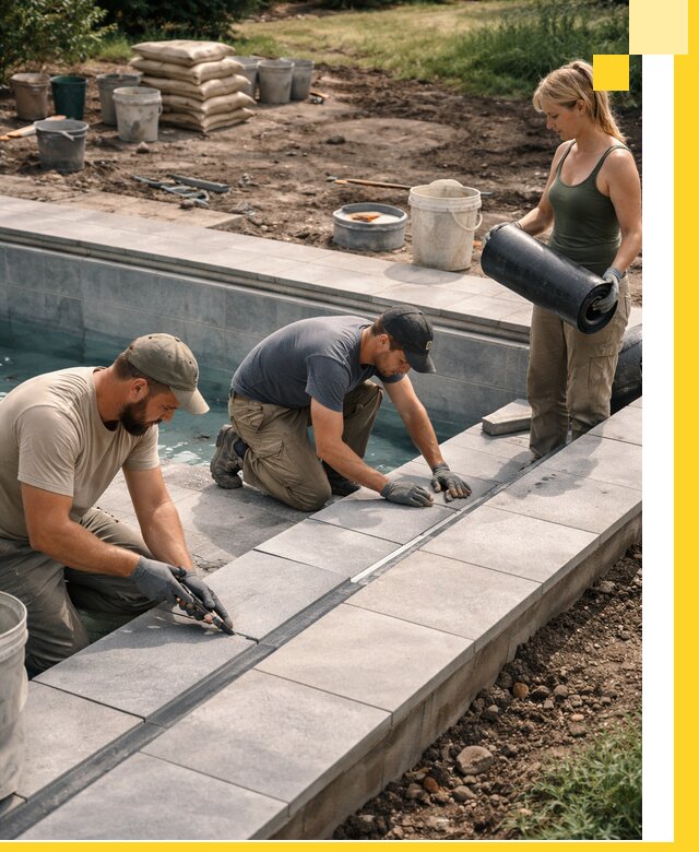 Строительство и монтаж уличных бассейнов под ключ в Урюпинске