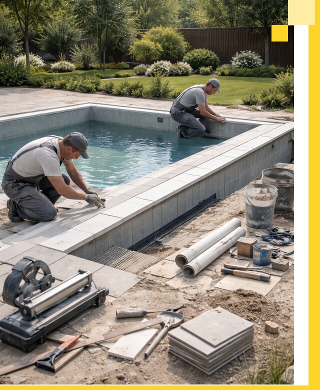 Строительство открытых бассейнов под ключ в Урюпинске профессионально