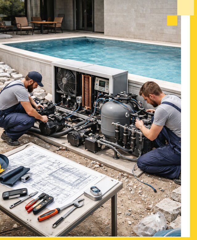 Проектирование и монтаж бассейнов с подогревом в Урюпинске