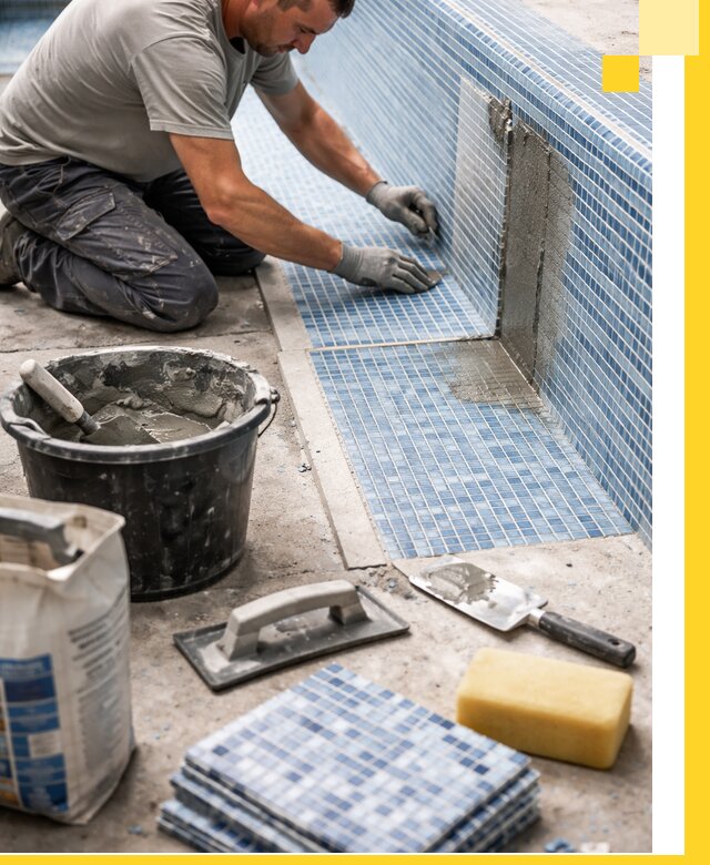 Укладка и ремонт мозаики для бассейнов под ключ в Урюпинске