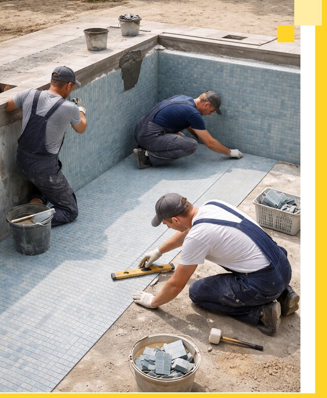 Укладка и установка плитки для бассейнов под ключ в Урюпинске