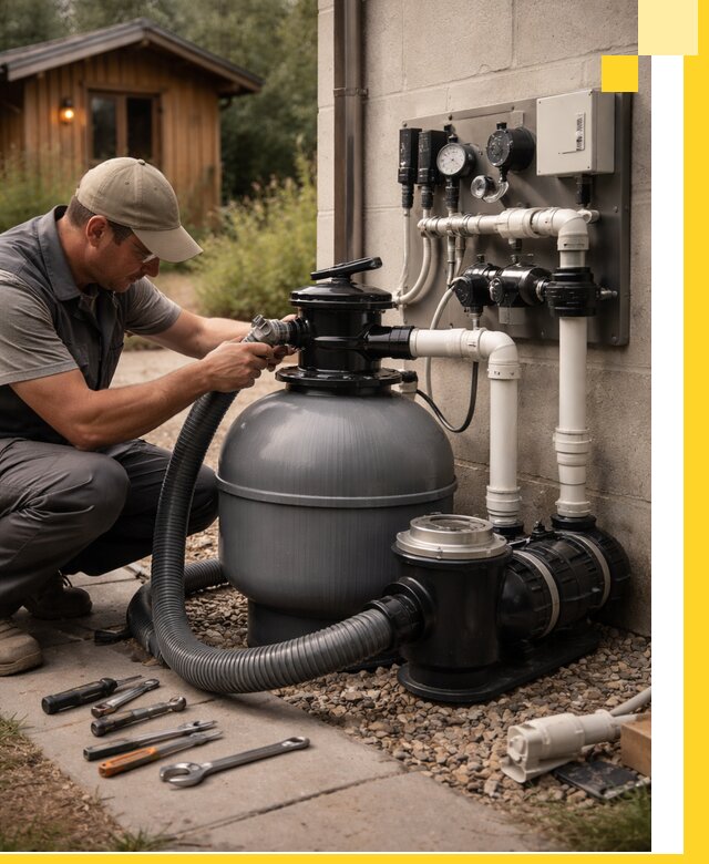 Продажа и монтаж фильтров и насосов для бассейнов в Урюпинске