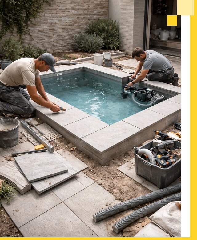 Мини бассейны под ключ в Урюпинске, дизайн и установка