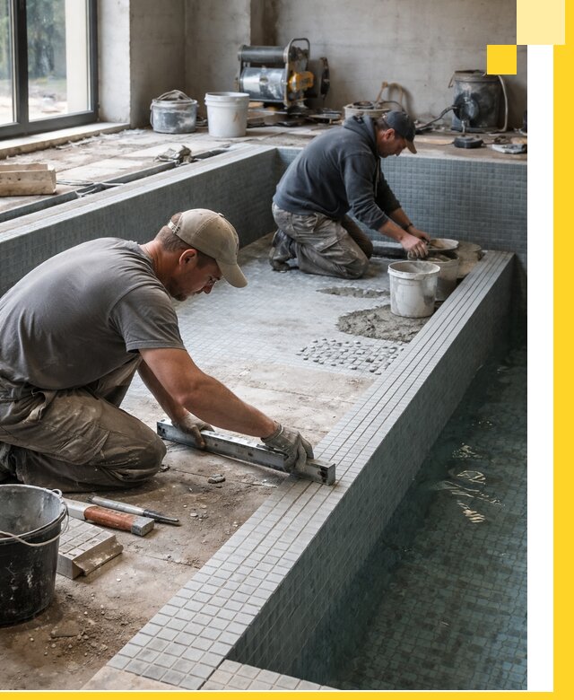 Строительство бассейна в частном доме в Урюпинске под ключ