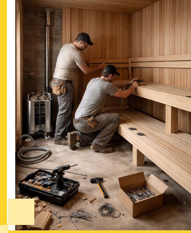 Монтаж саун под ключ в Урюпинске от 123612 р. | ЭриданРюп
