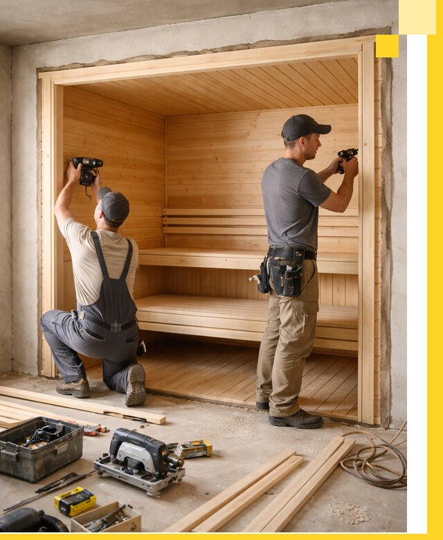 Монтаж саун под ключ в Урюпинске — проектирование и установка