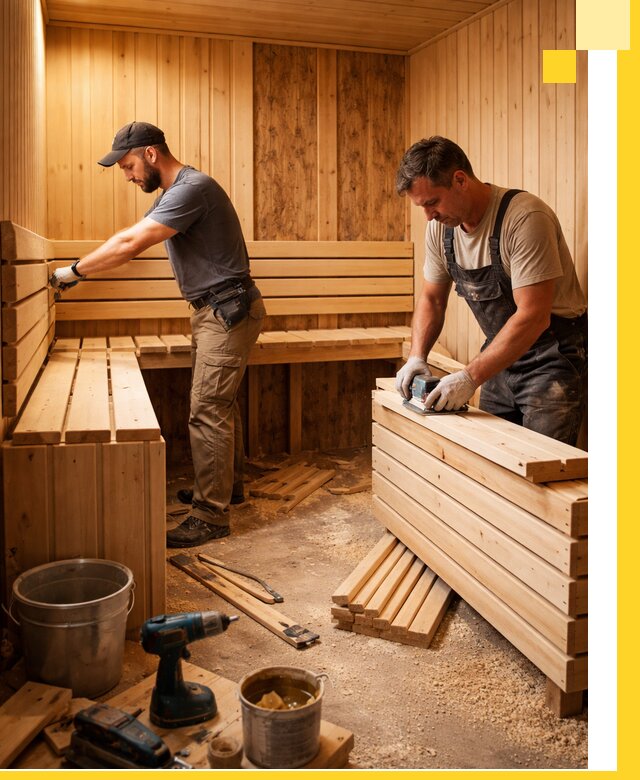 Профессиональный комплексный ремонт саун под ключ в Урюпинске