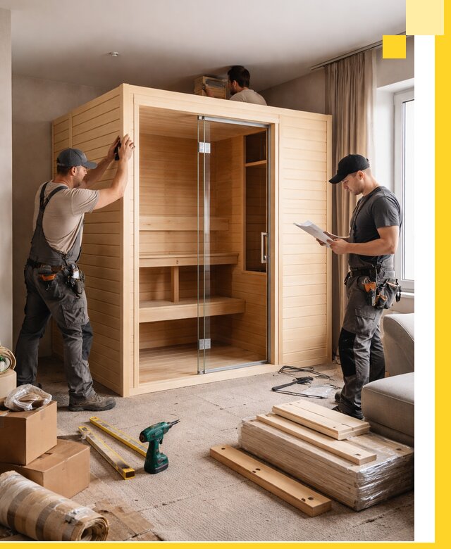 Установка и благоустройство саун в квартире в Урюпинске