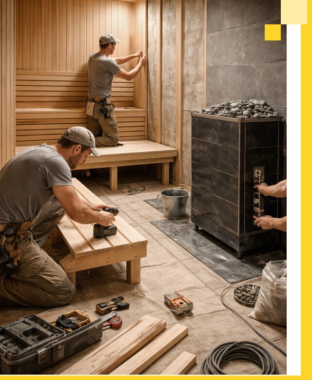 Дизайн и строительство интерьерных саун под ключ в Урюпинске
