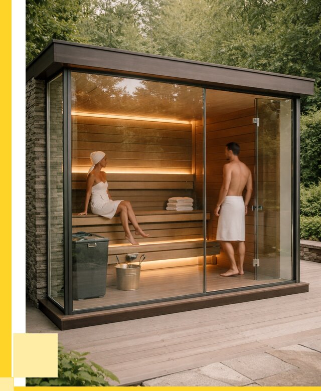 Сауна стеклянная и двери для сауны в Урюпинске от 257525 р. | ЭриданРюп