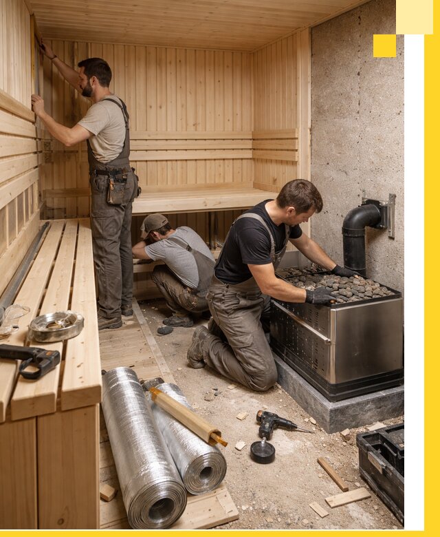 Индивидуальные сауны на заказ в Урюпинске под ключ, проект и монтаж