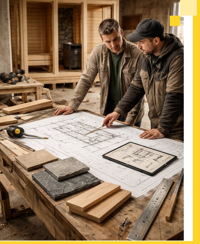 Проекты бань под ключ и планы строительства в Урюпинске