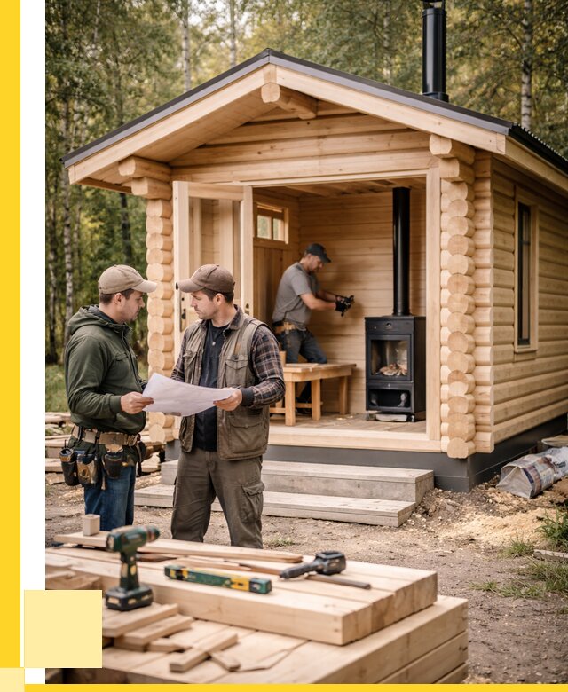 Монтаж бань под ключ в Урюпинске — от 206020 р. | ЭриданРюп