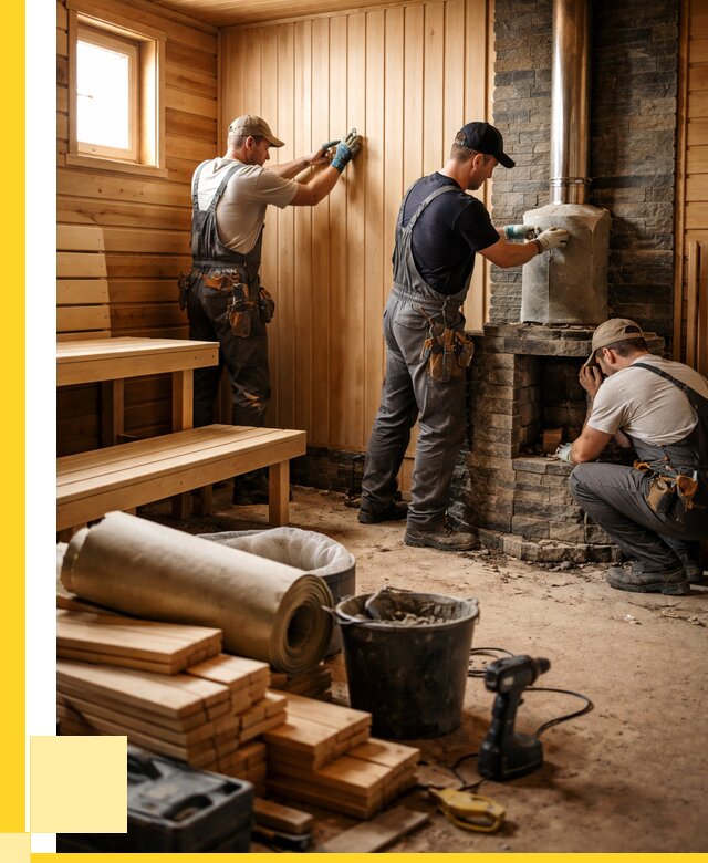 Ремонт бань под ключ в Урюпинске от 46355 р. | ЭриданРюп