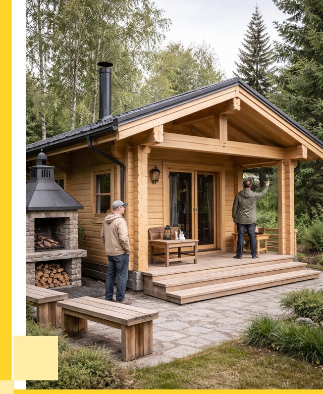 Деревянные бани под ключ в Урюпинске от 463545 р. | ЭриданРюп