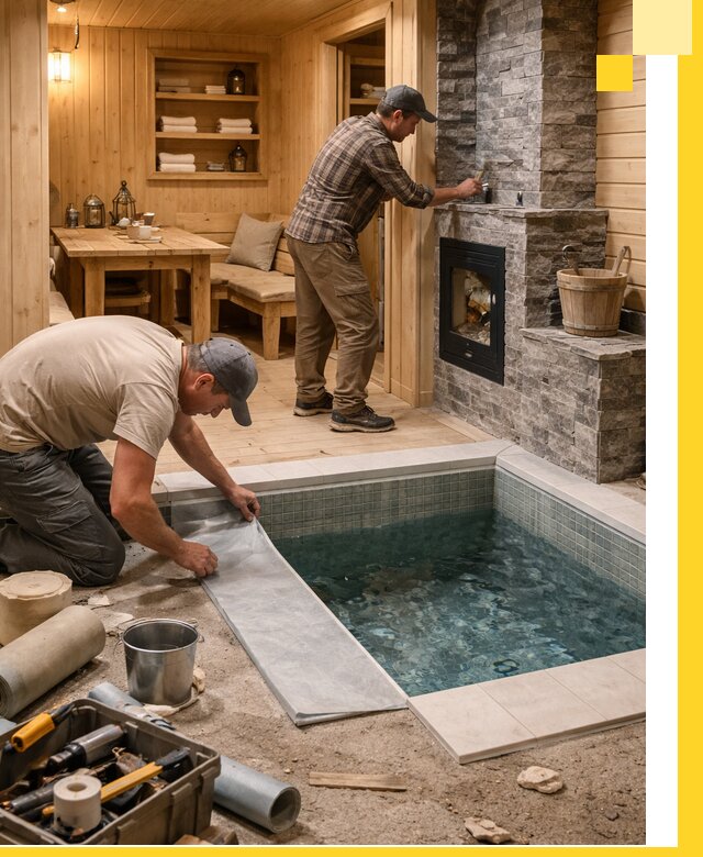 Строительство бань с комнатой отдыха под ключ в Урюпинске