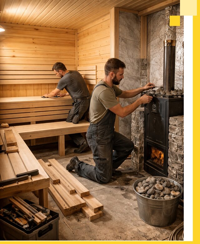 Дизайн и строительство интерьеров бань под ключ в Урюпинске