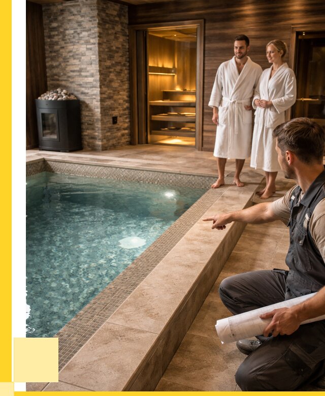 Проект бани с бассейном под ключ в Урюпинске от 66957 р. | ЭриданРюп