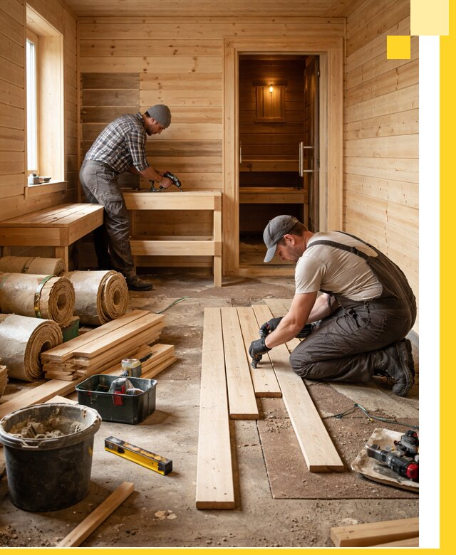 Индивидуальный проект бани с комнатой отдыха под ключ в Урюпинске