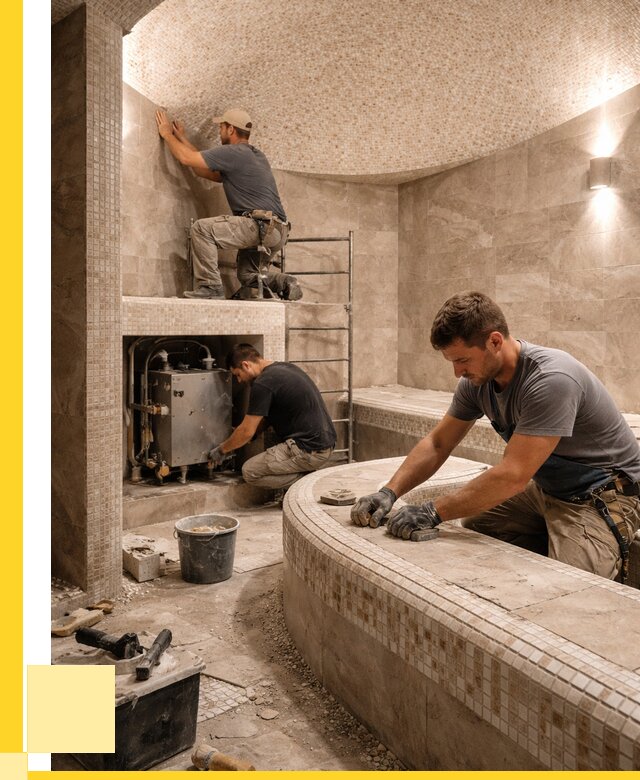 Монтаж хамамов под ключ в Урюпинске от 257525 р. ЭриданРюп